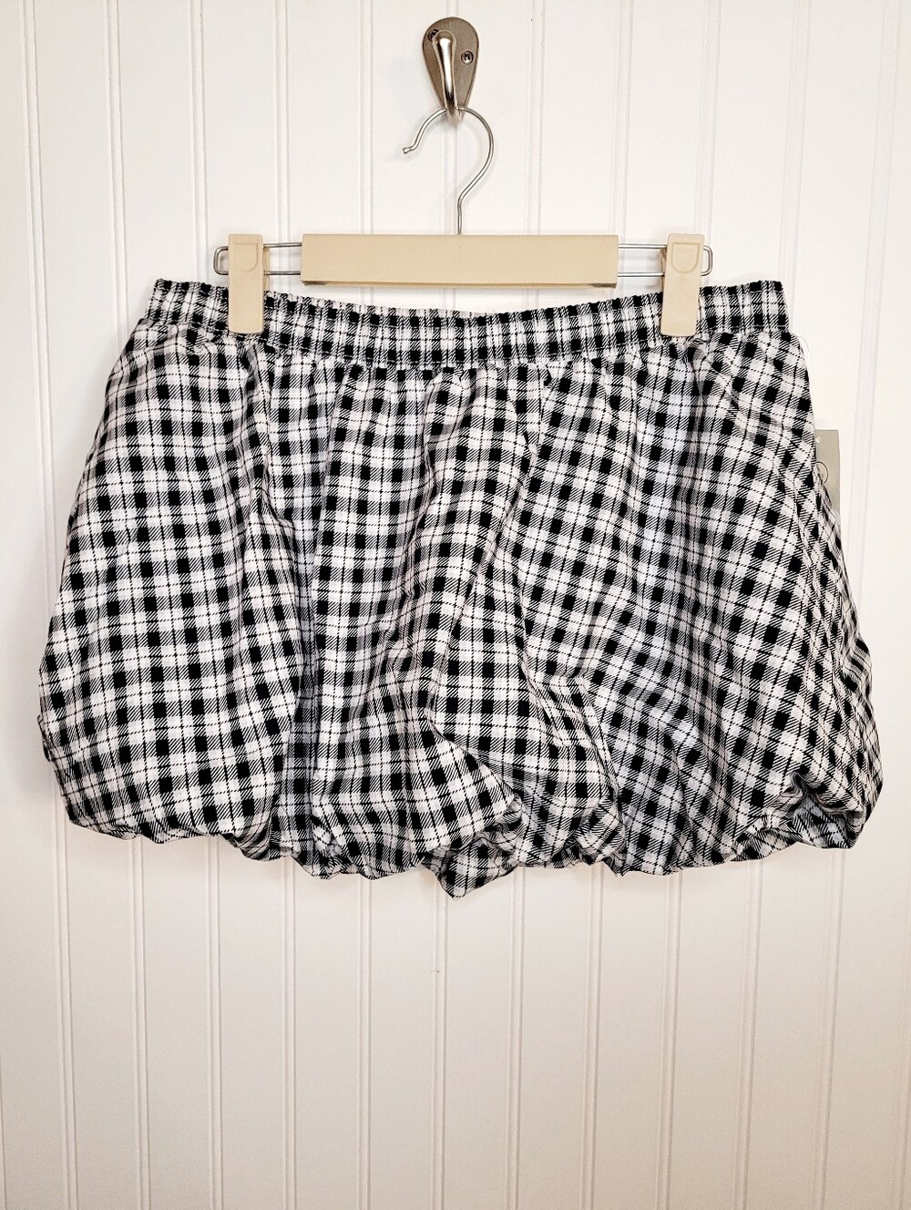 Bubble Skort Black & White Plaid NWT Size S - Picture 6 of 11